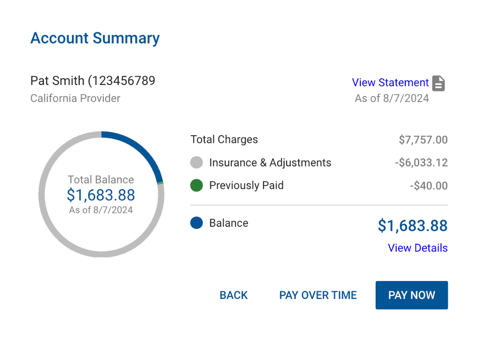 Chase account summary