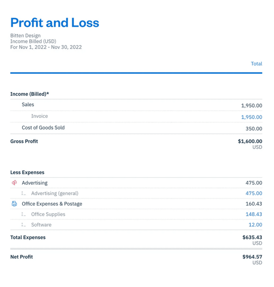 Freshbooks reporting