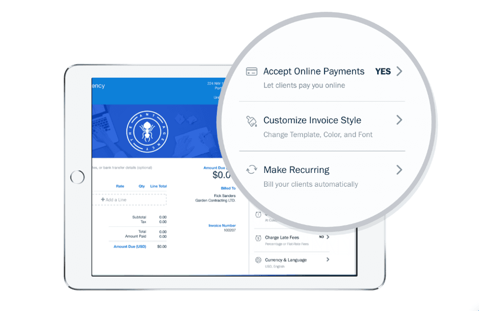 Freshbooks custom invoices