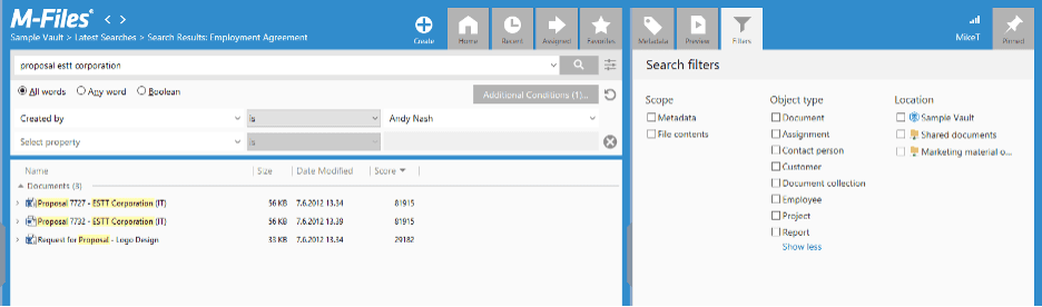 M-Files features
