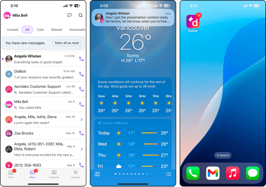 Dialpad mobile app