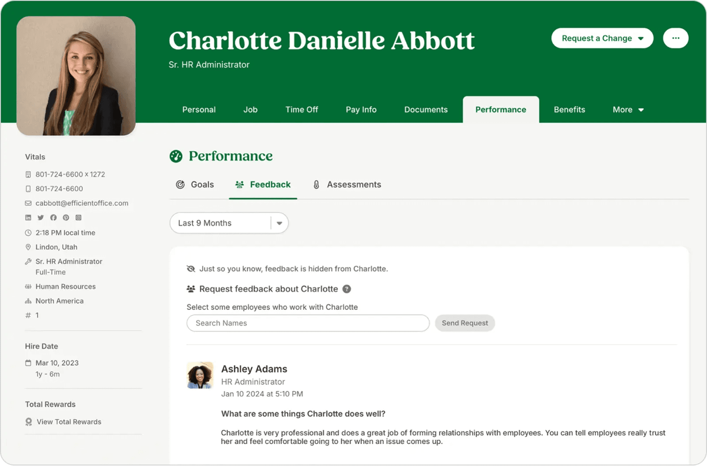 BambooHR employee performance