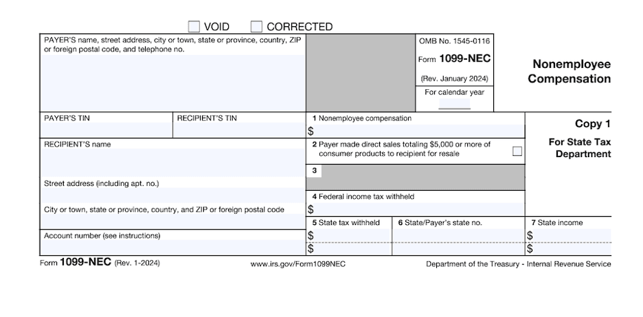 Form 1099 NEC 
