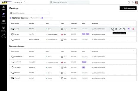 GoTo Resolve multiple device info