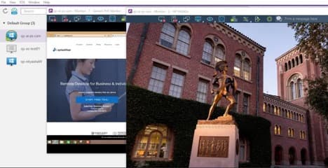 Splashtop viewing two monitors