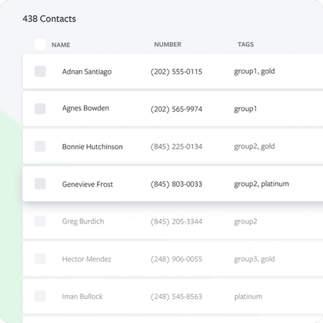 Textline subscriber segmentation