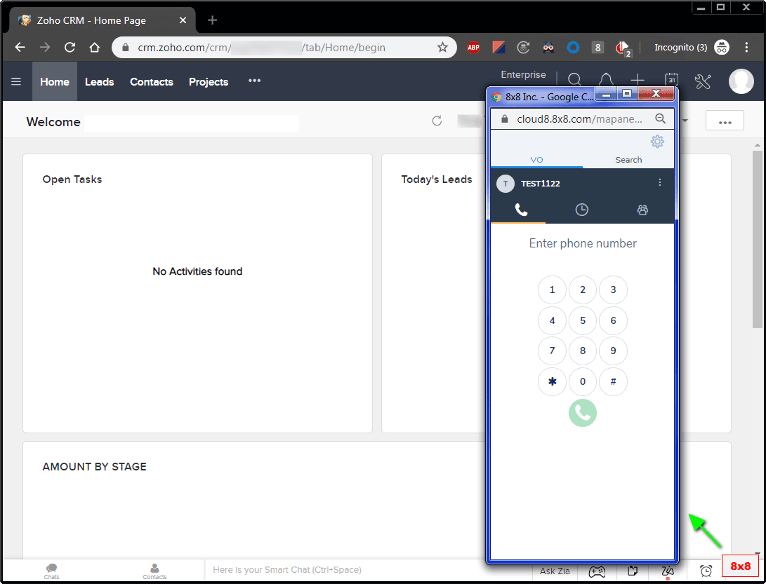 8x8 integrations