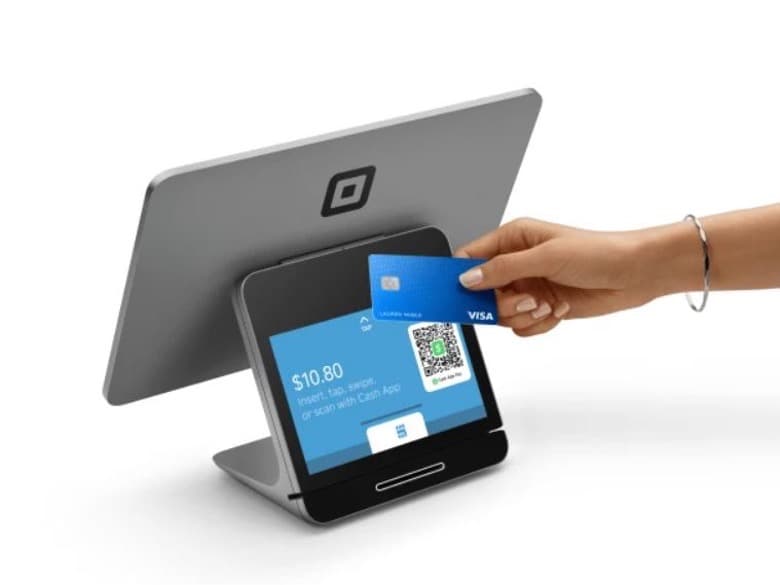 Square POS device