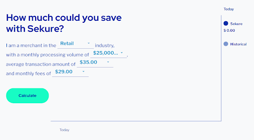 Sekure Payments savings calculations