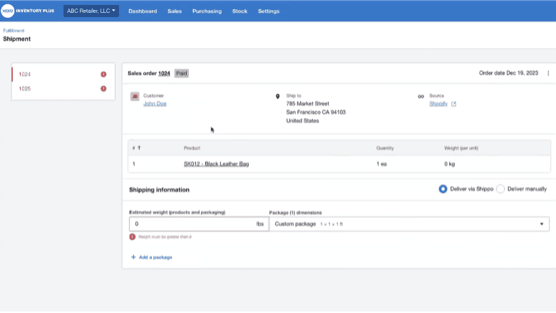 Xero inventory plus
