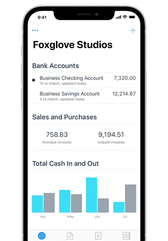 Xero mobile app