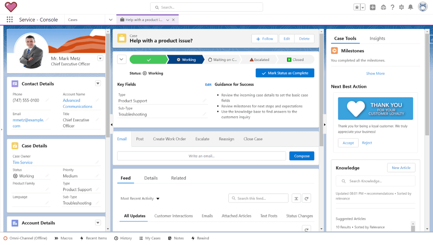 Salesforce Service Cloud