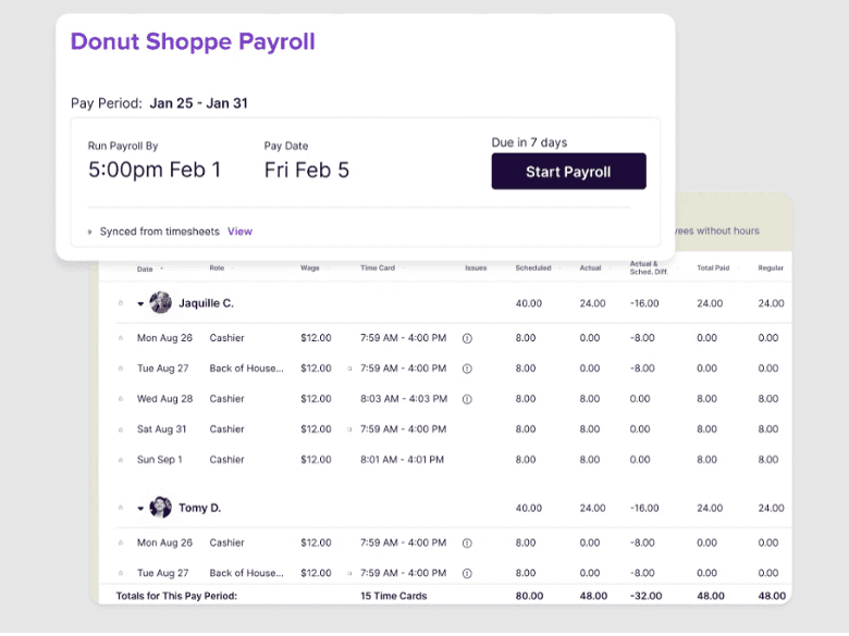 Homebase payroll
