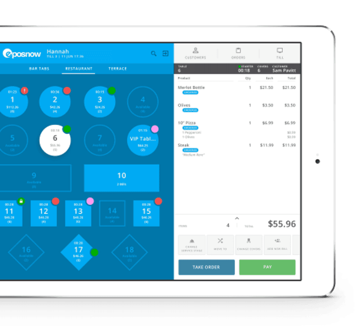 Epos Now floor plan management