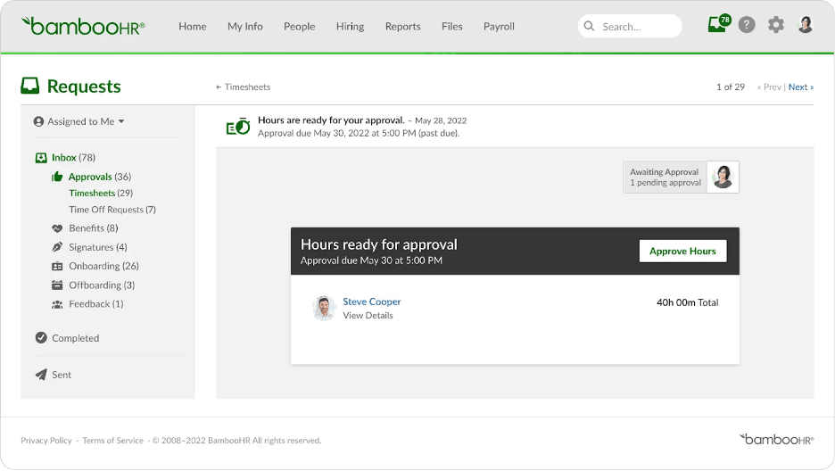 BambooHR requests