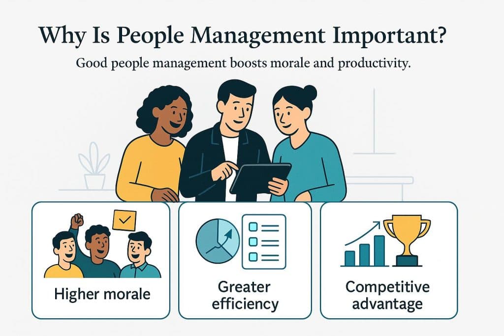 Importance of people management infographic