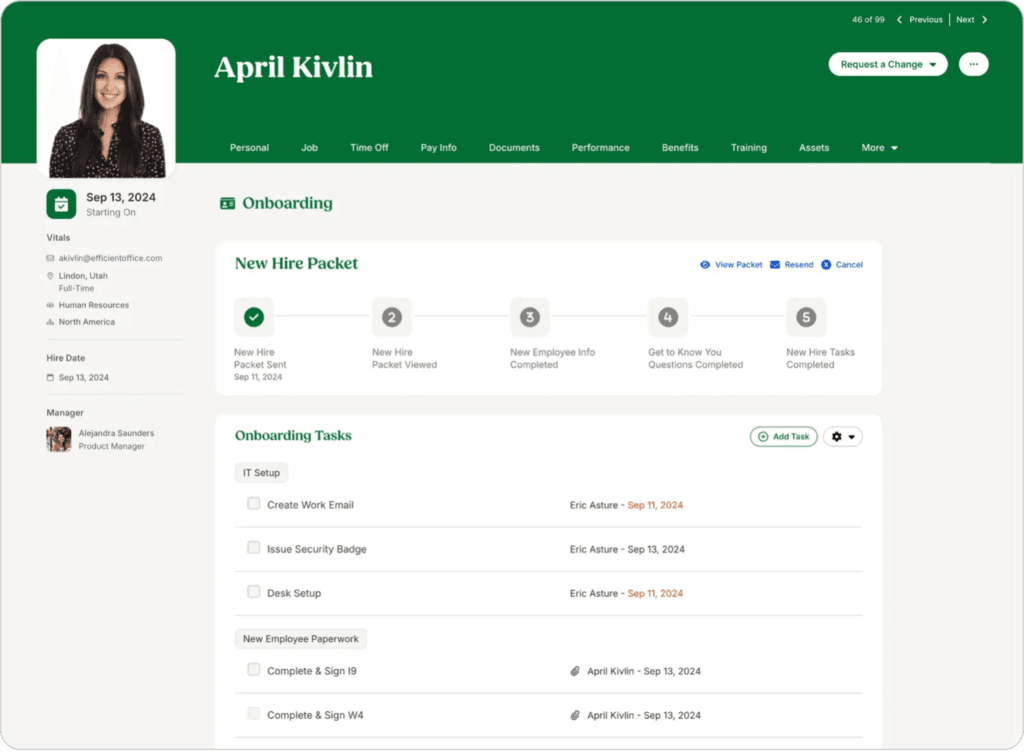 BambooHR onboarding