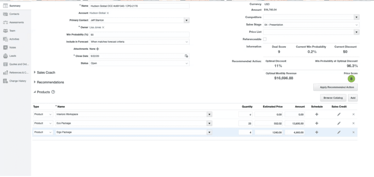 Oracle Netsuite CPQ module