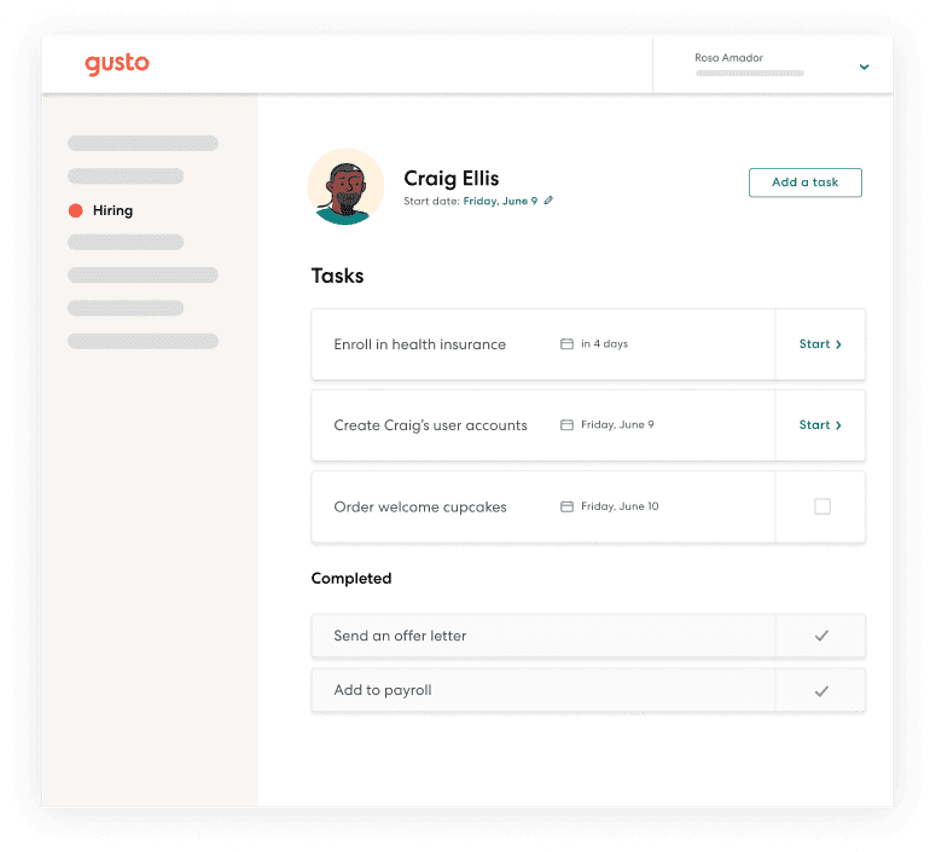 Gusto onboarding
