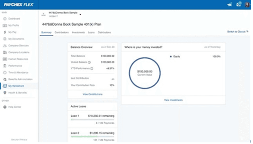 Paychex Flex benefits management