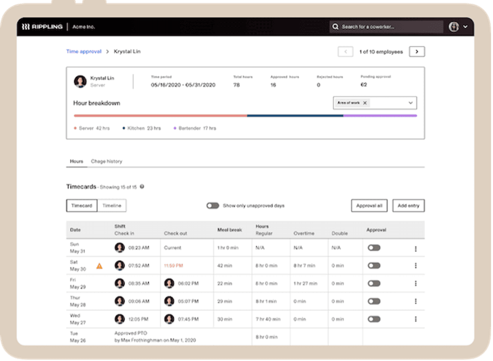 Rippling document management