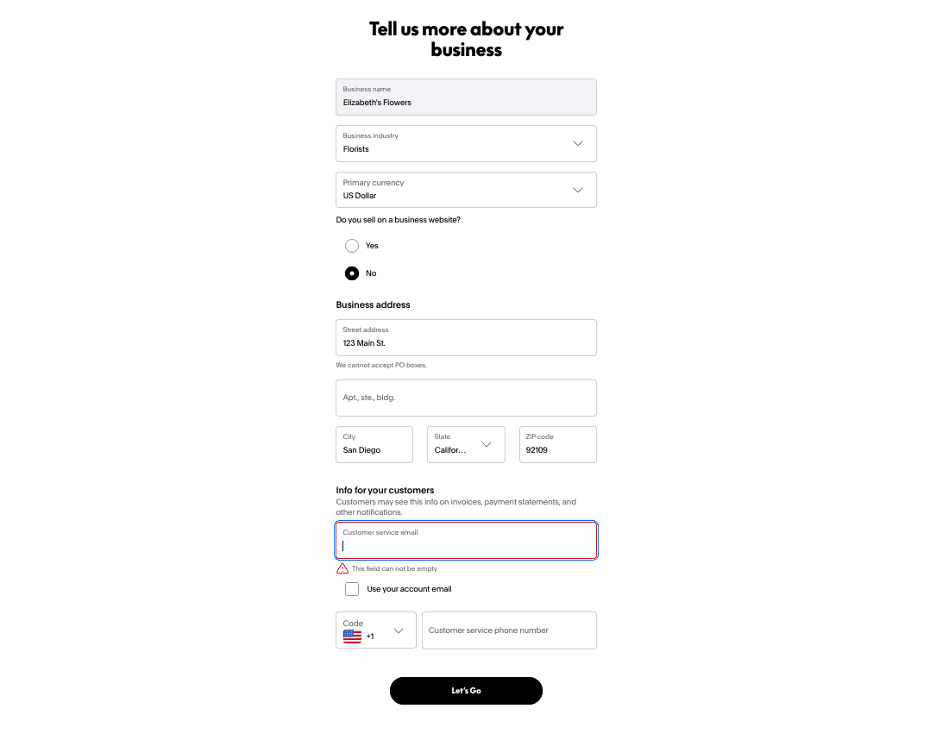 PayPal quick acces