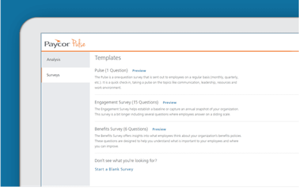 Paycor employee survey