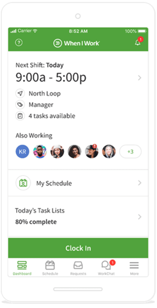 When I Work on a mobile device