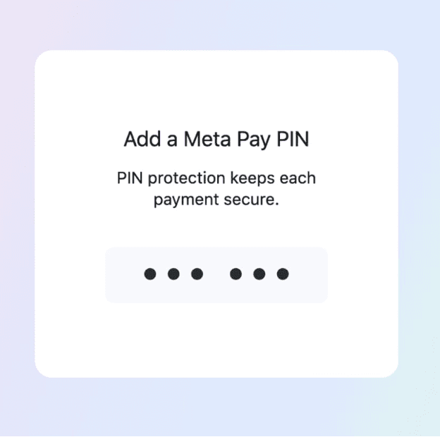Meta Pay pin