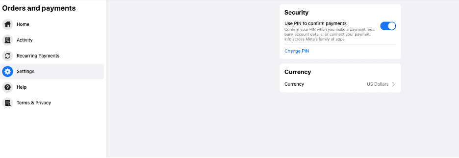 send and request payments from a Facebook friend