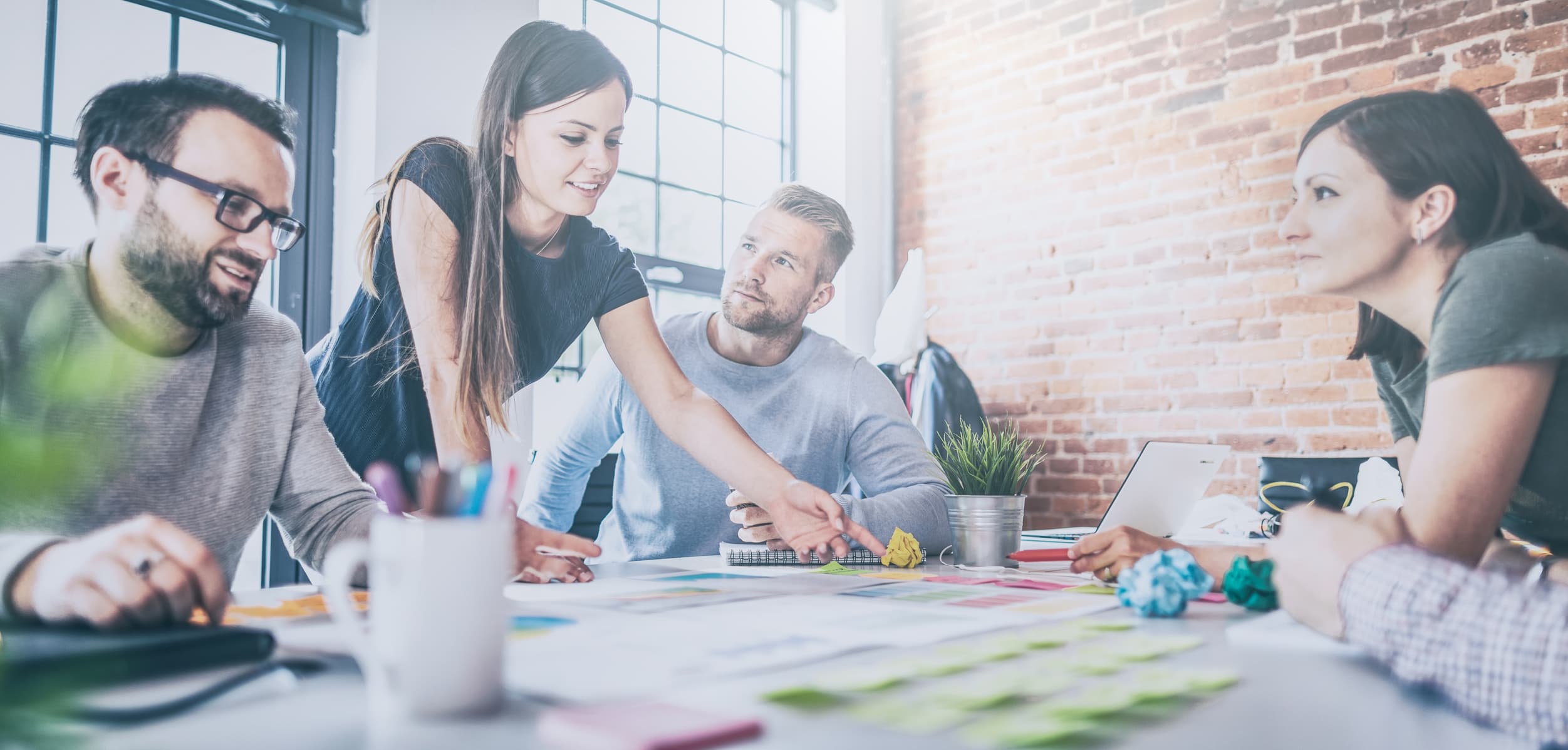 Businesspeople in an office