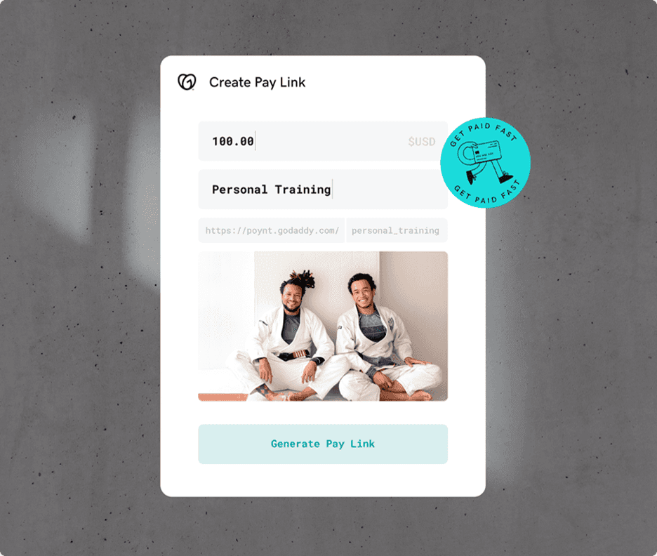 GoDaddy pay links