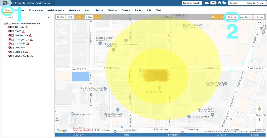 FleetUp customized alerts