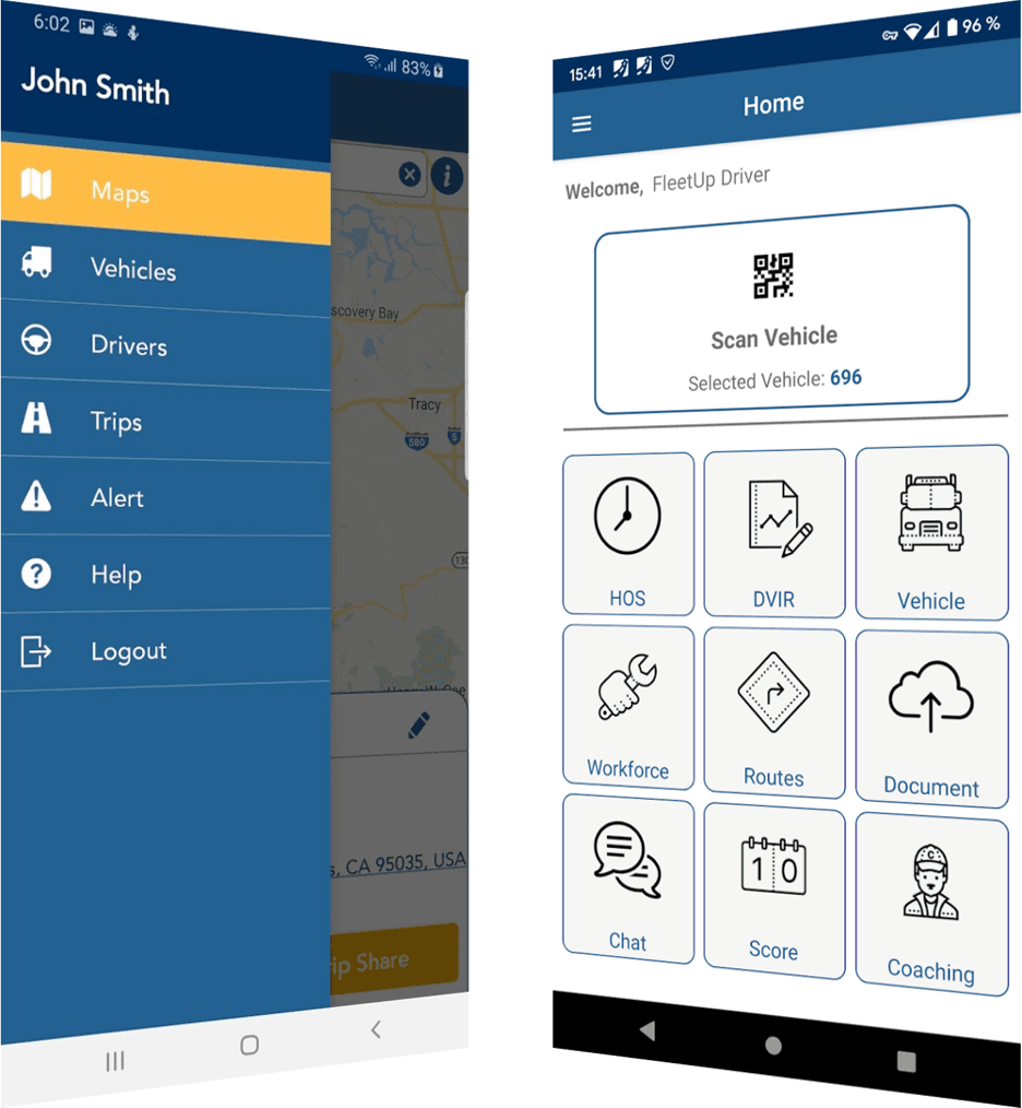 FleetUp mobile apps