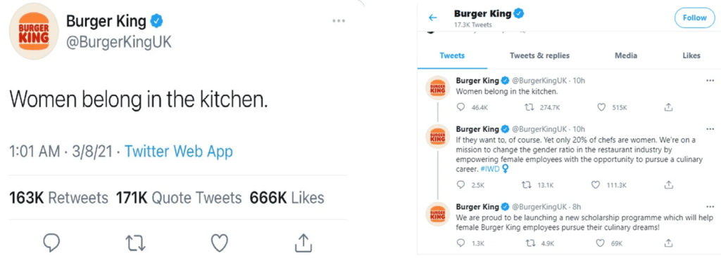 Burger King tweet