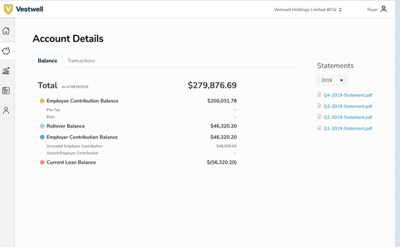 Vestwell balance