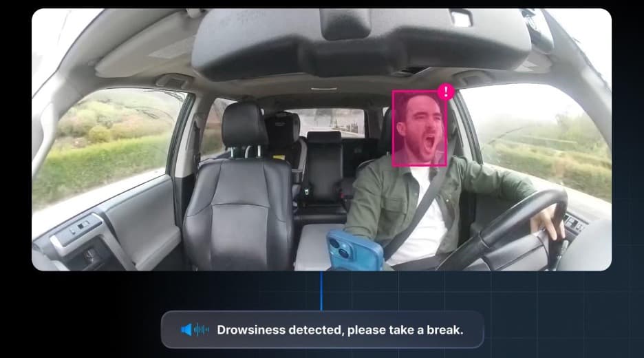 Motive warning of drowsiness signs