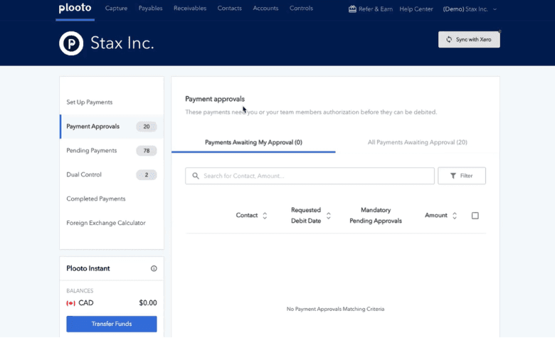Plooto dashboard