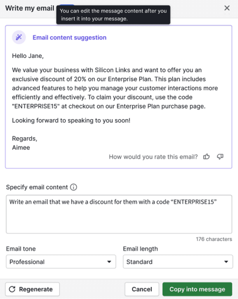 Pipedrive AI emails