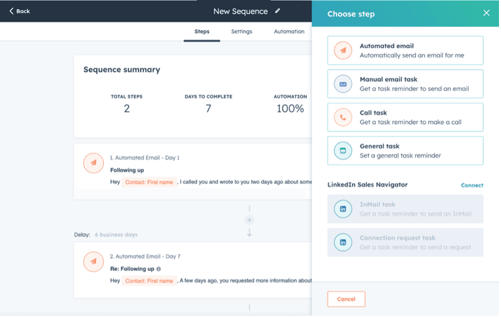 Hubspot text messages