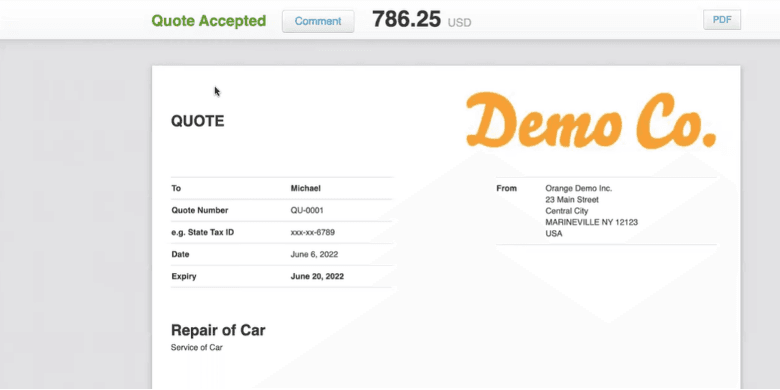Xero invoices