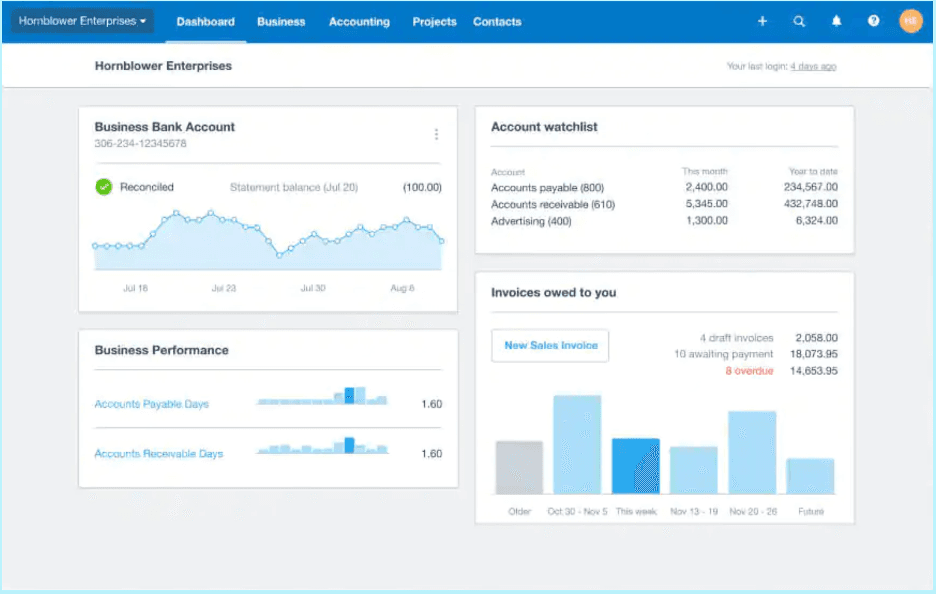 Xero interface
