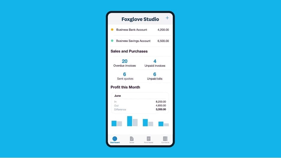Xero mobile app