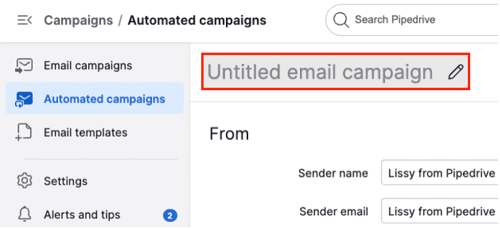 Pipedrive campaigns