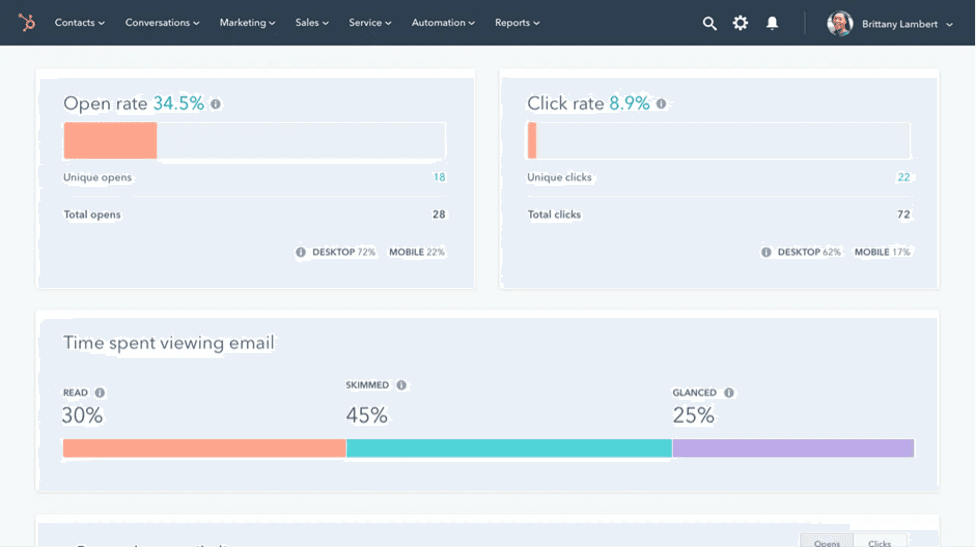 Hubspot engagement