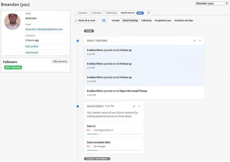 Pipedrive AI assistance