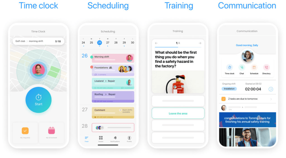 Connecteam workplace management features