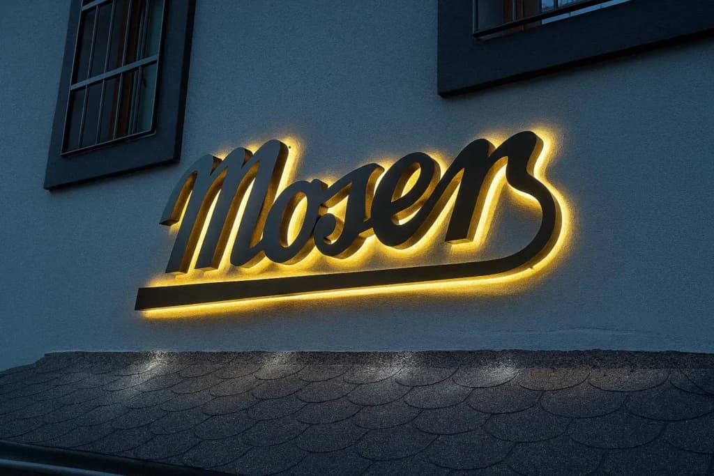 backlit sign