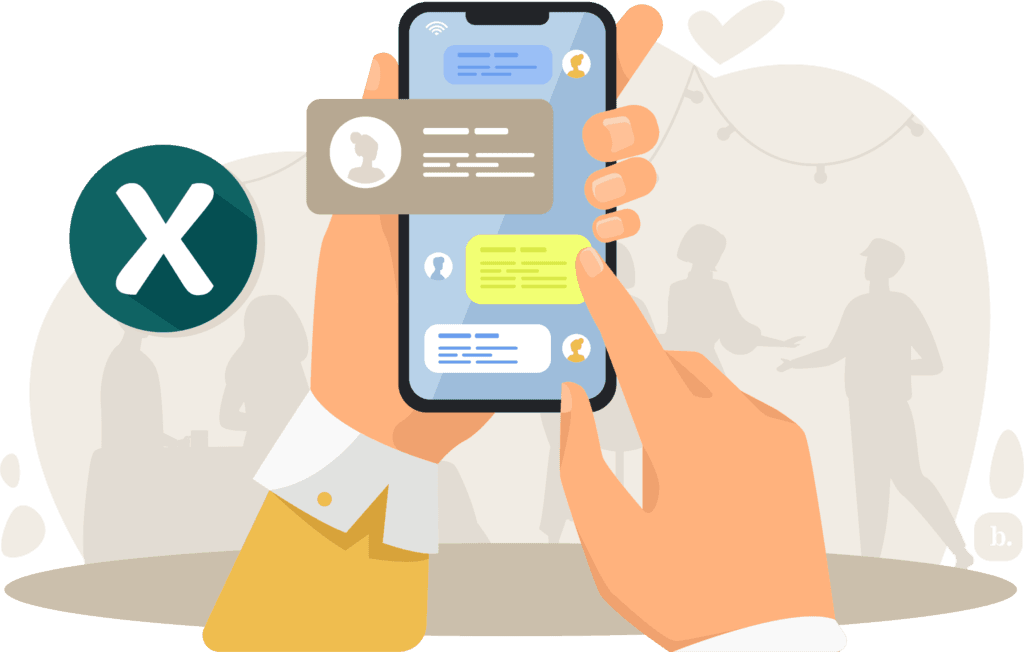 graphic of a pair of hands holding a smartphone