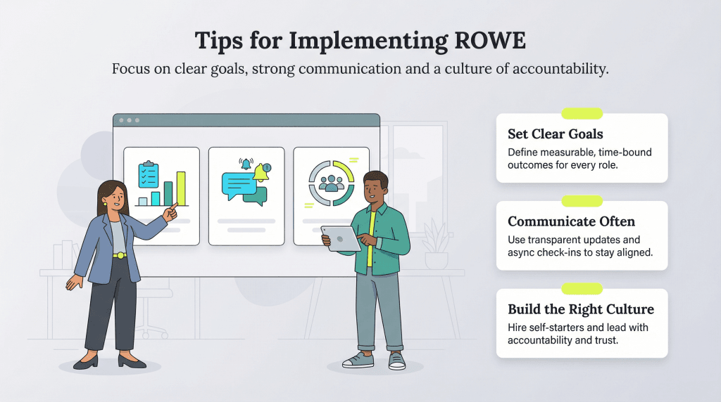 tips for implementingn ROWE